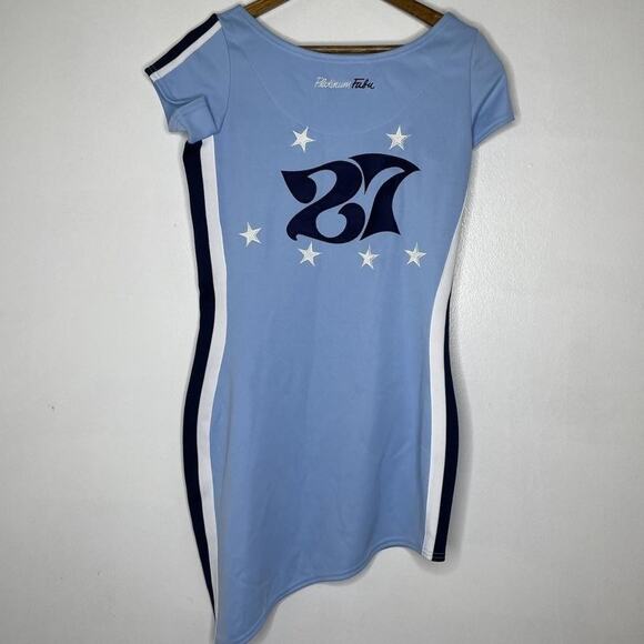 Harlem Globetrotters Dress Womens Medium NBA #27 Basketball Platinum Fubu 75th - Picture 7 of 9